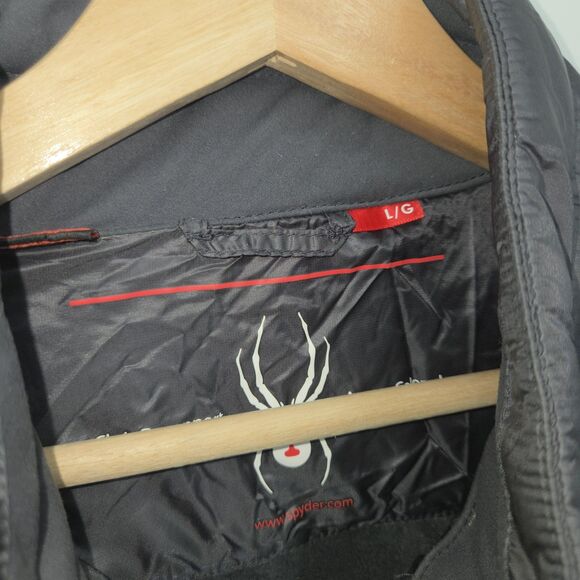 Spyder Men's Glissade Hybrid Insulator Vest Full Zip Back Neon Large Primaloft - Picture 3 of 4